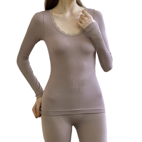 CDQ 1 sett av spetskant bantning termisk underkläder tunn seksjon