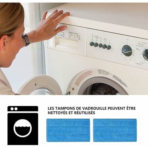 Reusable Microfiber Spray Mop Heads, Universal Compatibility for Wet/Dry Mops, Easy to Use and Eco-Friendly Cleaning Solution