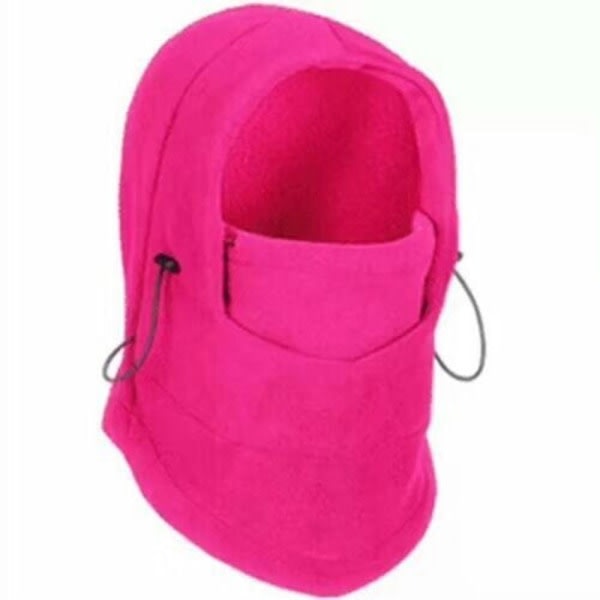 Huva luva Balaklava PUNAINEN Kasvomask fleece hattu hiihtomaski