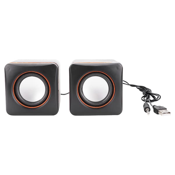 Mini Cube USB Stereo 3,5 mm Jack Kablet Høyttaler For Stasjonær PC Bærbar PC Datamaskin (Dobbel Spor)