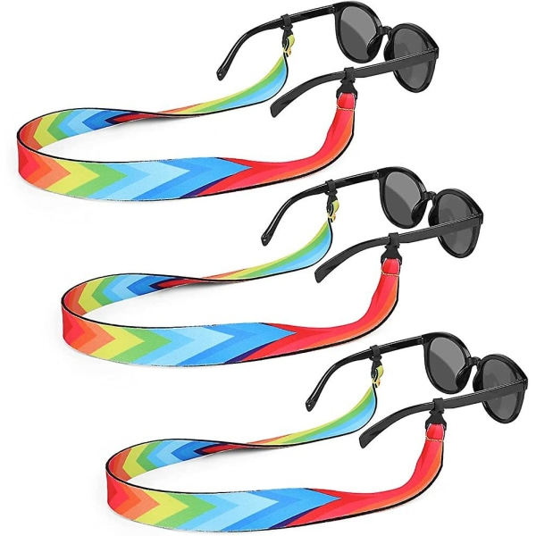 Flytande solglasögonrem 3-pack. Justerbar flytande glasögonhållare. Neopren zdq