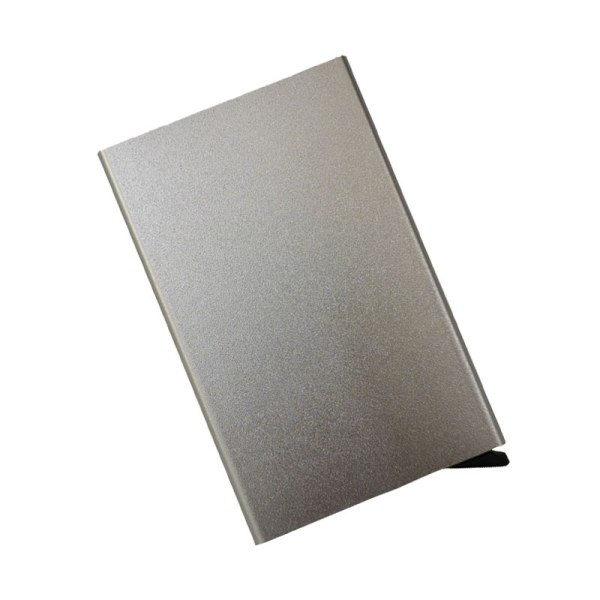 6-delad automatisk pop-up kreditkortslåda visitkortshållare kortväska i aluminiumlegering bankkortlåda metallklämma CDQ