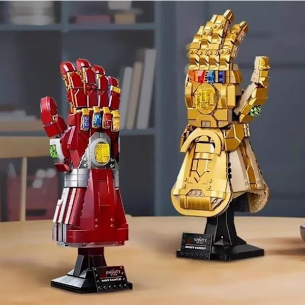 Marvel Infinity Gauntlet Set Samlarobjekt Nanometerhandske Med Infinity-stenar, Byggset, Avengers Presentidé För Vuxna Och Tonåring Nanometer Glove