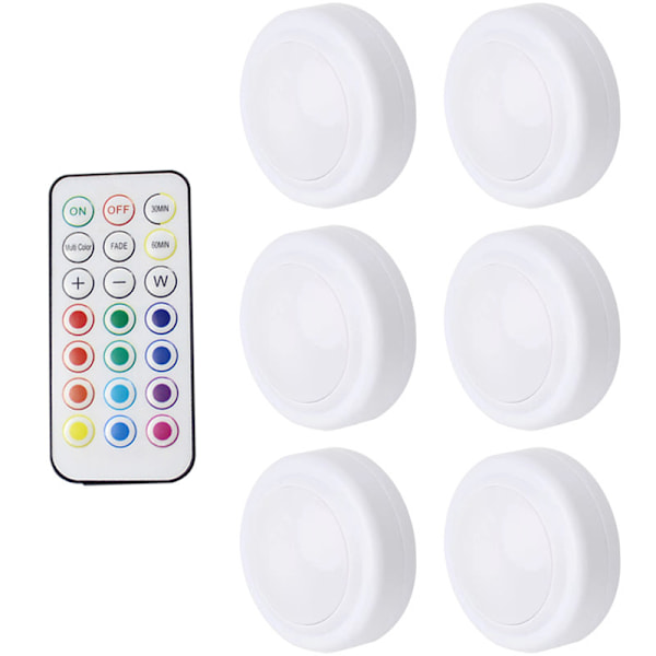 LED-yövalo Pickup-lamppu Langaton Kaukosäädin 12 Väriä RGB Makuuhuoneen Seinäkaappi Paristokäyttöinen Spottivalo