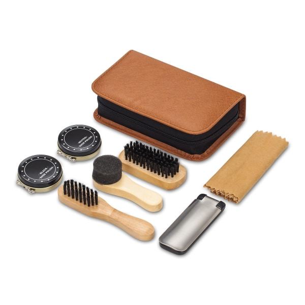 Skosets med elegant PU-etui, 7 dele