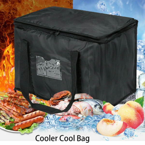 Extra Large Cooling Cooler Cool Bag Box Picknick Camping Ice Dri Black 2