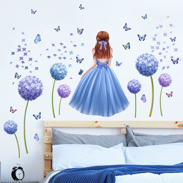 Väggdekaler för sovrum för flickor, Väggdekaler för baby | Peel&Stick dekorativa väggkonstklistermärken för tonårsflickor i sovrummet