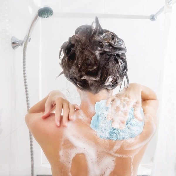Badeluffasvampe Loofa 50g net 4 ensfarvede