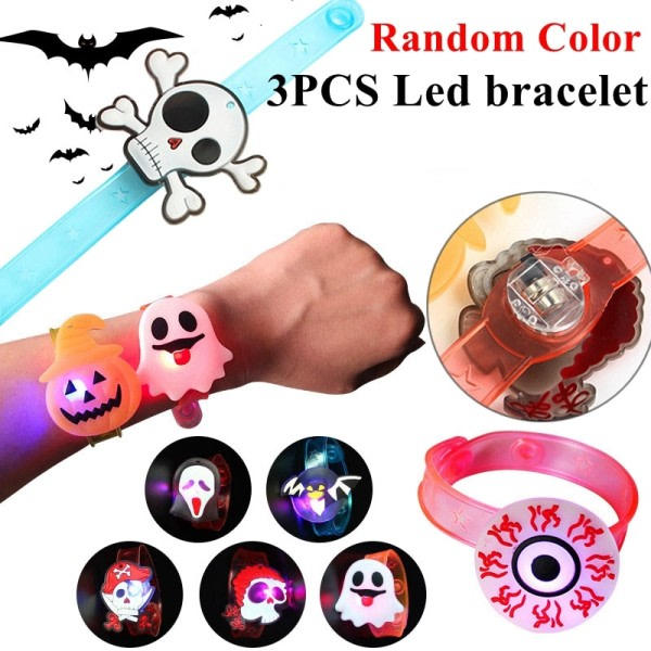3 stk LED glødende finger gyro roterende ring barnespill ZDQ