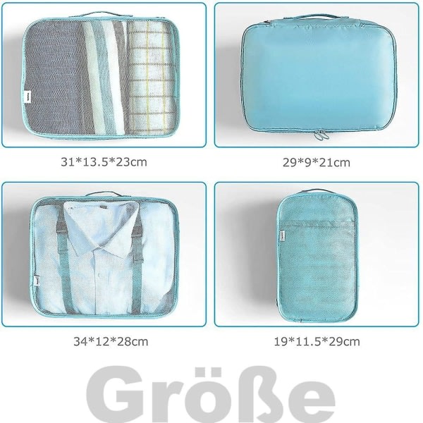 Organizer, Pakkekuber, Klærposer, Skotøyposer, Organizer, Pakkekuber, Kosmetikk, Organizer, Pakkeposer for Billybath (8 - Perfekt
