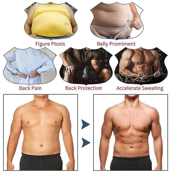 Män Body Shaper Kompressionshorts Hög Midja Tränare Mage Mage Slim Body Shaper Boxer vit 3XL zdq