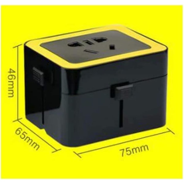 Internasjonal konvertering, USB Power Converter-uttak for flere land, universell, USB hurtiglading