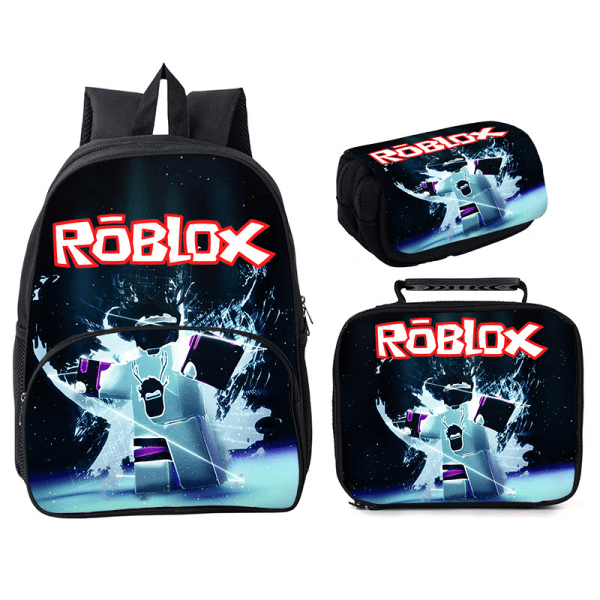 Roblox 3-delad Roblox 16" rund väska Style 19