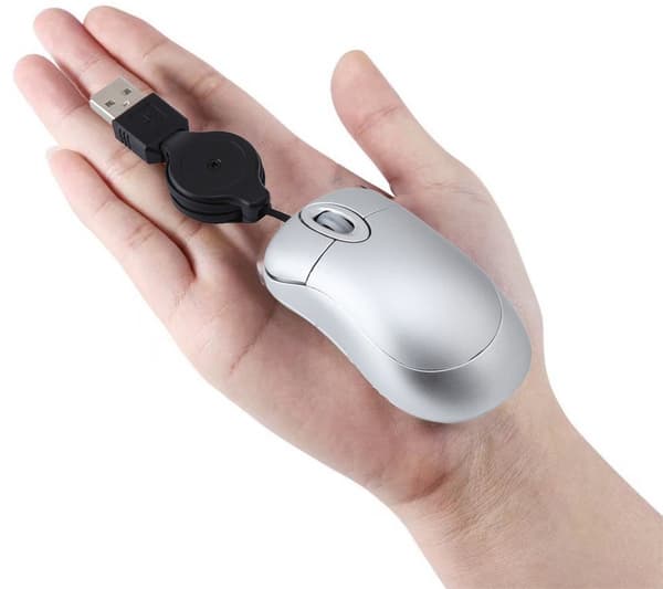 Mini infällbar optisk USB-mus med rullhjul 800DPI Plug and Play för PC Laptop Resa Lila
