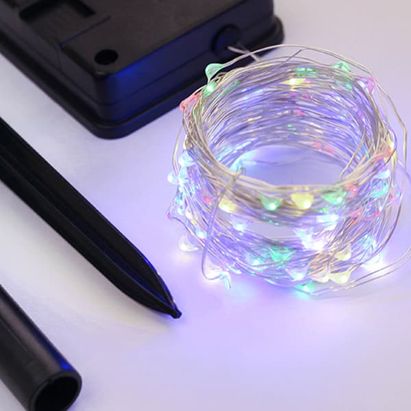 Solcellsdriven ljusslinga Fairy Lights för utomhusbruk