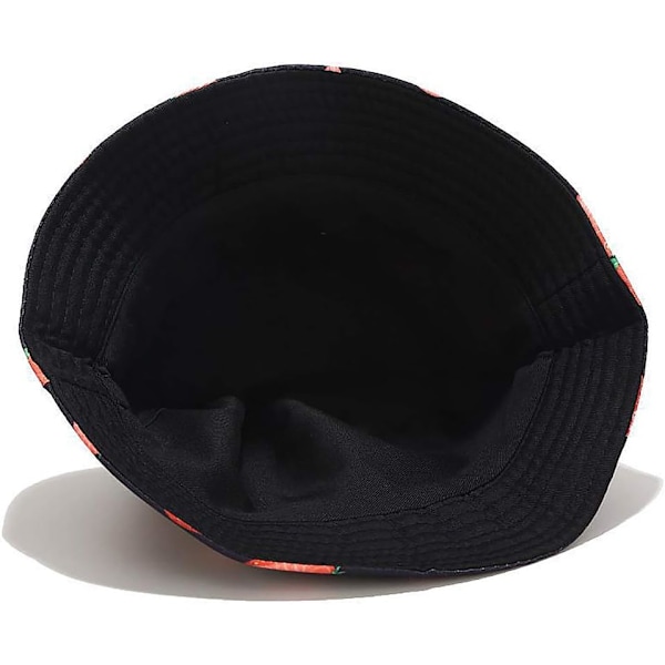 Sød bucket hat strand fiskerhatte til kvinder, vendbar dobbeltsidet Strawberry