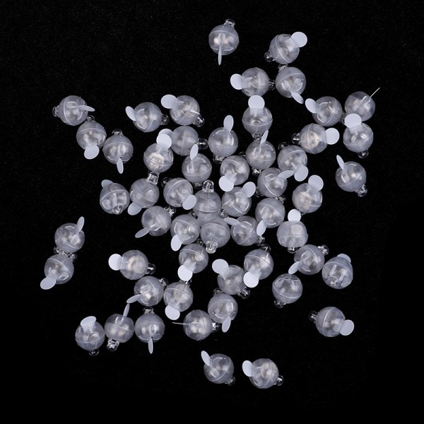 50 LED-lyskugler ballonlys til papirlygtefest Lilla one size