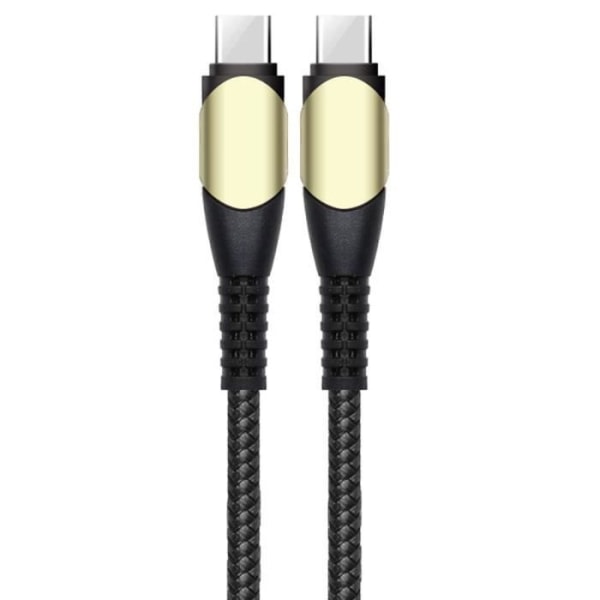 CQBB 60W hurtigopplasting USB-C til USB-C-kabel for Samsung Galaxy A54 A53 A52 4G-5G A52s A34 A33 A32 - Forsterket nylonsvart 1M