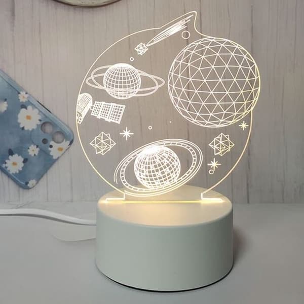 3D Rymd LED Nattlampa. USB-driven_TF 250