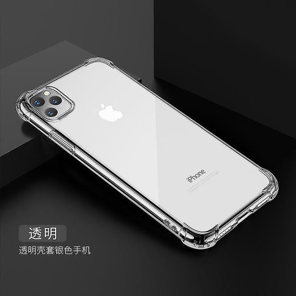 Iphone Xs Max (5,8 tum) Phone case Fyrhörnskrockkudde Putoamista estävä Apple Cover läpinäkyvä All inclusive läpinäkyvä