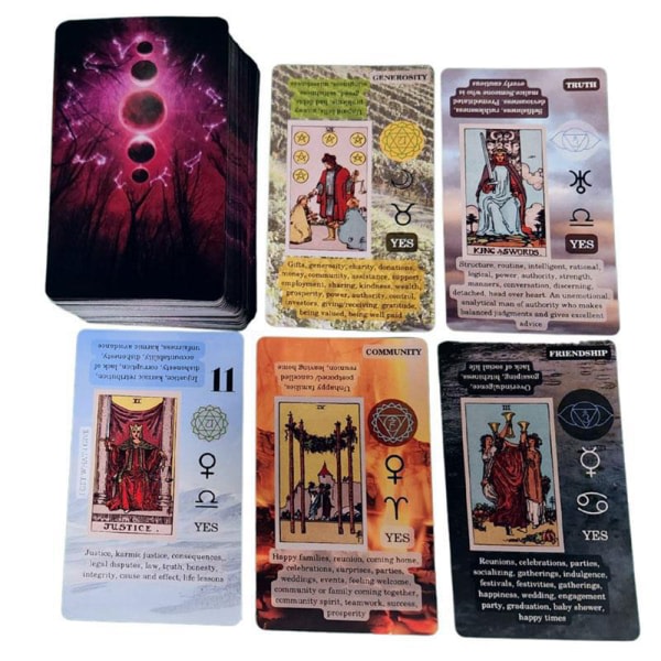 Tarotkortlek Fortune Game Nybörjare och expertläsare Astrologi zdq