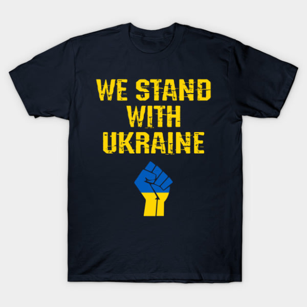 VI STÅR MED UKRAINE Support Ukraine T-Shirts zdq