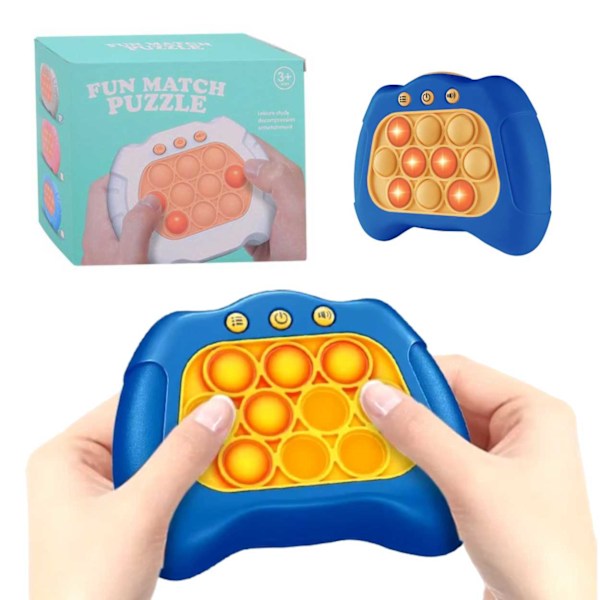 Pop It Spill | Fidget Popit Spill | Quick Push Puzzle blå blue