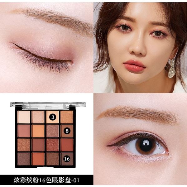 Super Let Öjenskyggepalet Kosmetik Makeup Palet