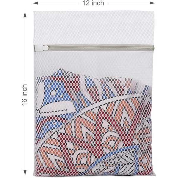 3-pack 10x12 tum Nätpåsar för Delikat Tvätt, Strumpor, BH, Masker, Babykläder