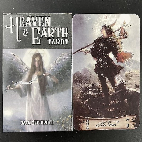 Heaven Earth Tarot Cards With Pdf Guidebook Englanninkielinen versio Tarot Cards Däck Brädspel för personligt bruk 78st78st Tt22 zdq