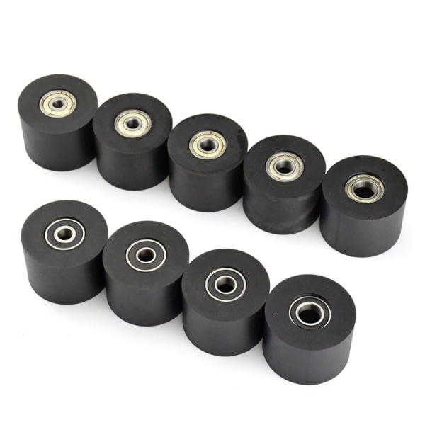 PU Polyuretan Hjul 30mm Tryk Papir Maskine Tryk Linje Fla Sort A1