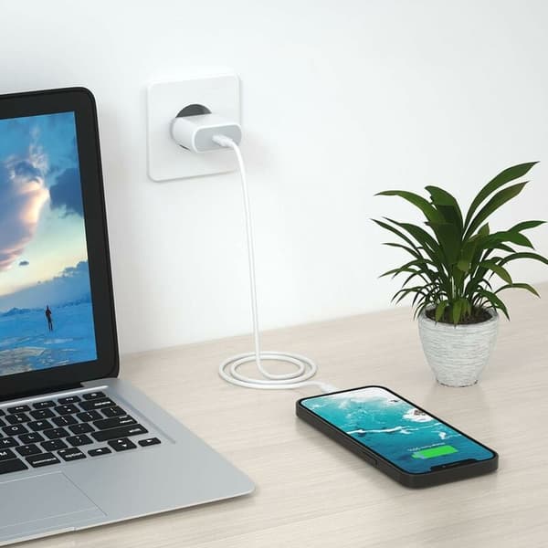 20W USB-C lang kabel egnet for iPhone hurtiglader