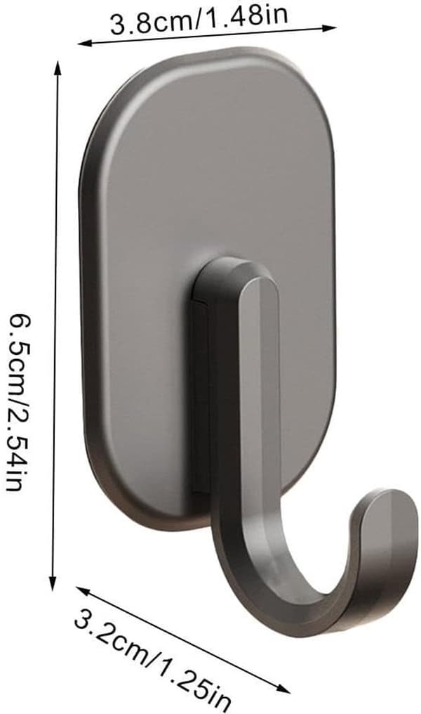 3 Magnetiske Kroge - 3.8*3.2*6.5 cm, Multifunktionel - til Køleskab, Grill, Sikker - Boligtilbehør - Sort