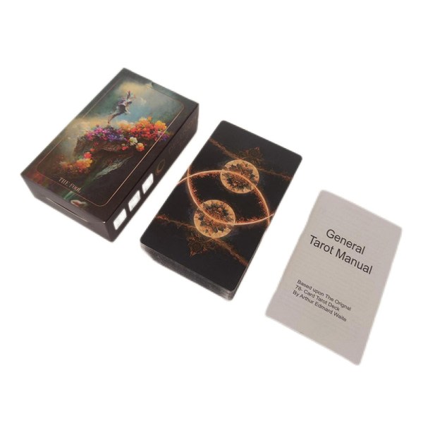 CDQ 12x7cm Tarotkort Set Divination Delusion Tarotkort
