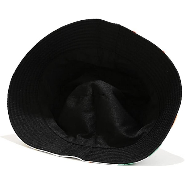 Söt bucket hat strand fiskarhattar för kvinnor, vändbar dubbelsidig användning Mushroom White