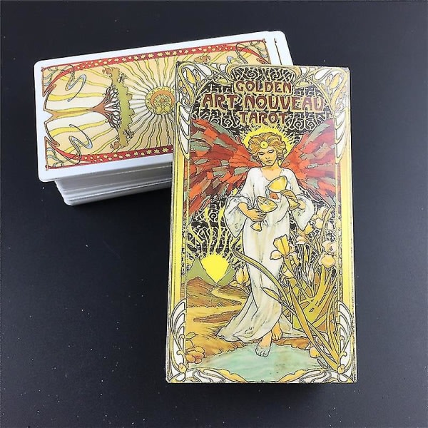 Nya gyllen jugend tarotkort og guidebog däck Party Spil spil Fate Divination Cards46st Ts31 zdq