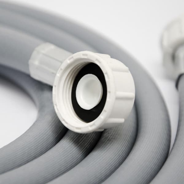 Washing Machine Inlet Hose - Suitable for Washing Machines and Dishwashers - Grey - Plastic - 1 pc.