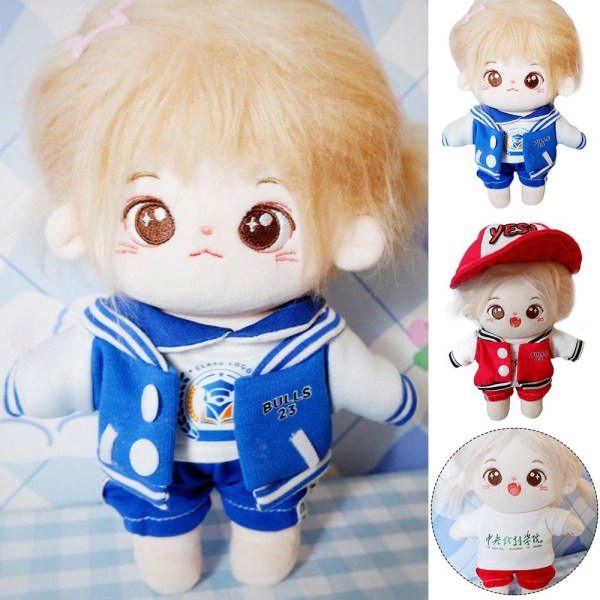 20 cm Nukkekostuumi Casual SININEN