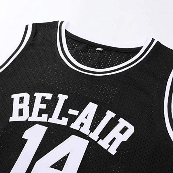 14 Fresh Prince of Bel Air College, baskettröja herr svart—L zdq