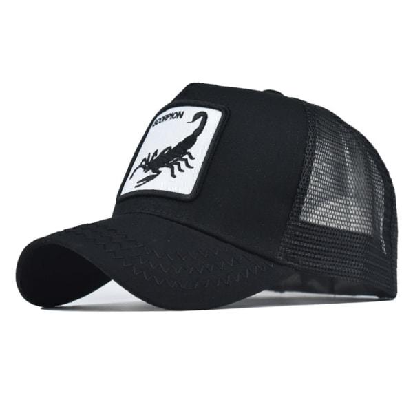 Scorpion Animal Mesh Baseball Hat Broderet Kasket til Mænd og Kvinder