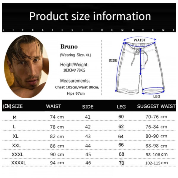 Wekity badbyxor för män Quick Dry strandshorts med blixtlåsfickor och mesh (YKC08) zdq