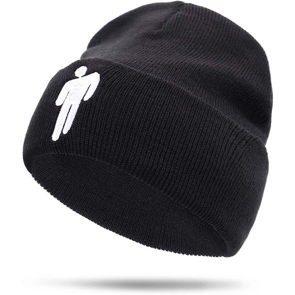 CDQ Bekväm Mjuk Slouchy Hot Topic Logo Beanie Knit Hat