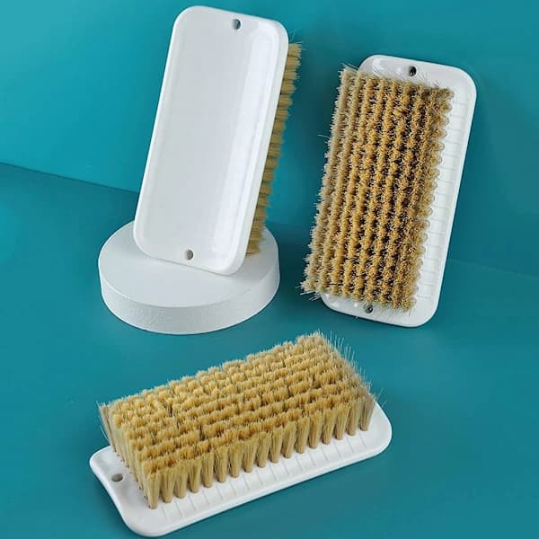 Plastic Shoe Brush, Laundry Brush, Hand Scrubbing Tool, Brush, White