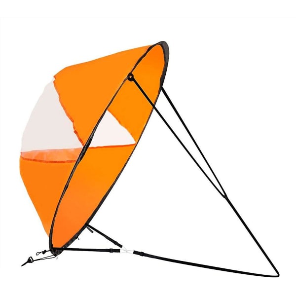 CDQ 42" kajaksegel hopfällbar båtpaddleboard äventyrssegel (orange)