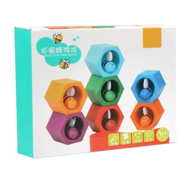 Catching Bee Game Board Nyhed Present for Baby Hand Training Leksak Barn Favorit null ingen