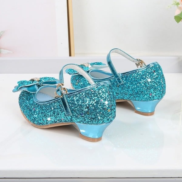 Prinsesse Elsa sko til børn, festsko til piger, blå, 18,5 cm / størrelse 29 18.5cm / size29