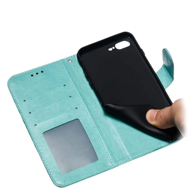 Fodral kompatibelt med iPhone 7/8/SE iPhone 2020, flip plånboks kortfack