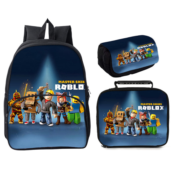 Roblox 3-delad Roblox 16" rund väska Style 11