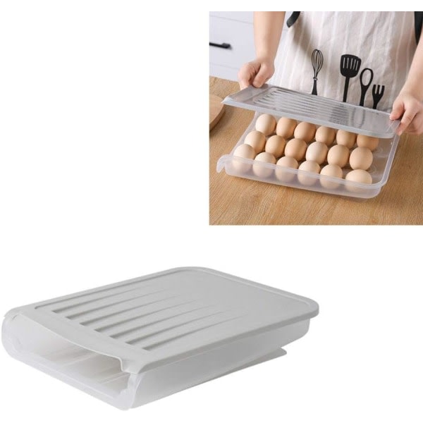 Automatisk ägglåda med lås for 18 ägg i kjøkkenet