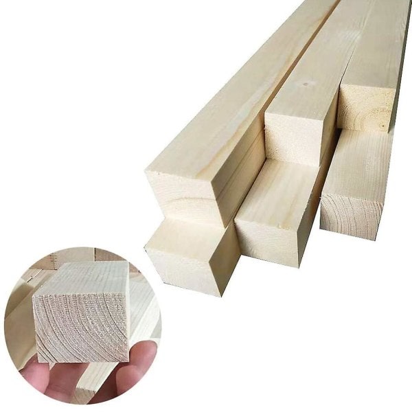 6 st Basswood-snidningsblock för trä-nybörjare Snidningshobbyset Gör-det-själv-snidning Trä